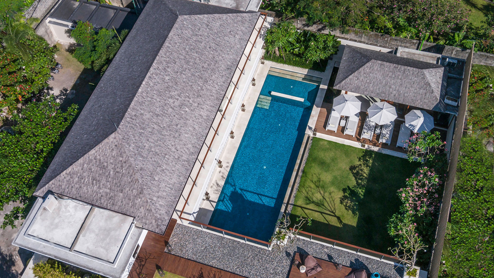 Villa Cendrawasih - The villa from above